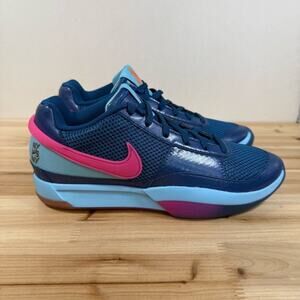 Nike JA 1 NY vs NY Basketball Shoes men's 9.5 Court Blue Hyper Pink FV1286-400